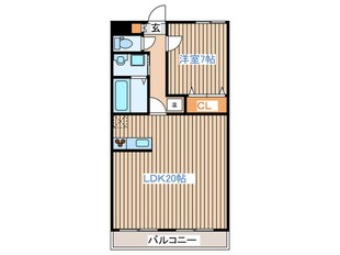 コンフォ－ト１号館の物件間取画像